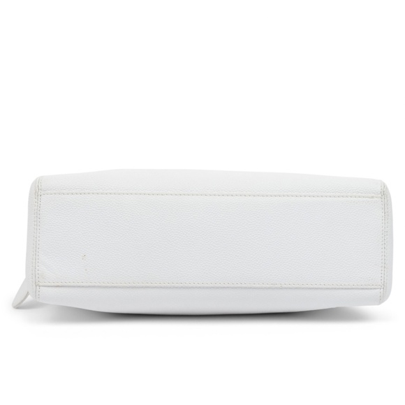 VINTAGE CHANEL White Caviar Leather Bag from 1997-1999 - Authentic! - Picture 4 of 10